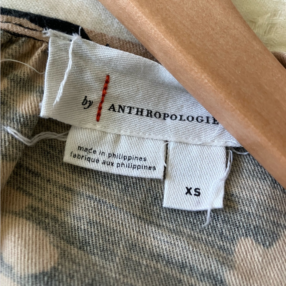 ANTHROPOLOGIE Somerset Black/Tan Floral Wide Leg Jumpsuit Size XS (Like a S/M) - Picture 15 of 16